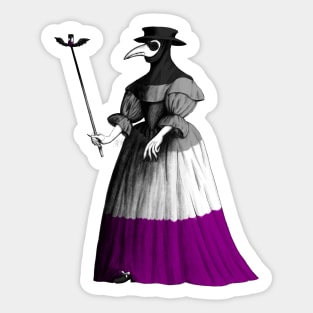 Ace lady plague doctor Sticker